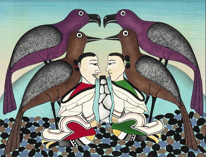 Kenojuak Ashevak, Guardians of Katajjaniq, 1992