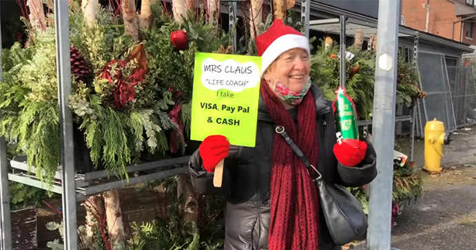 Kitty Calling Ms. Claus