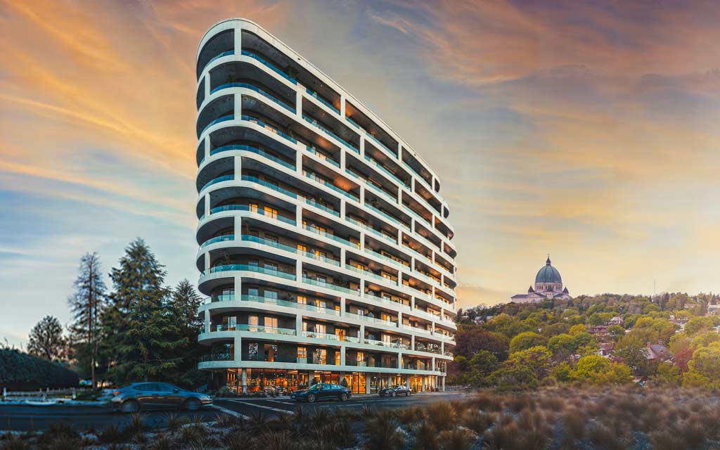 Du haut de ses 13 étages et couronné d'un toit-terrasse offrant une vue imprenable sur la ville, le projet Loyal se distingue dans le secteur. Vous pourrez profiter en tout temps des nombreux espaces communs conçus pour améliorer votre quotidien. De plus, sa structure en béton garantit le silence et la tranquillité essentiels à la quiétude de votre logement.