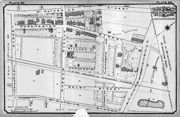 map Brooke Avenue Westmount