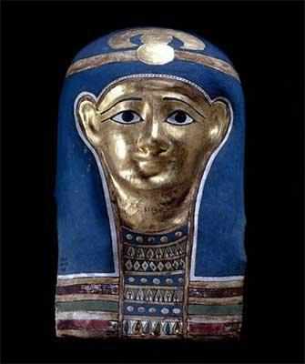 Mask in cartonnage, late Ptolemaic-early Roman period, about 100 B.C.E.-100 C.E. - MBAM / MMFA – WestmountMag.ca
