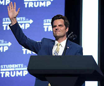 Matt Gaetz at Trump rally