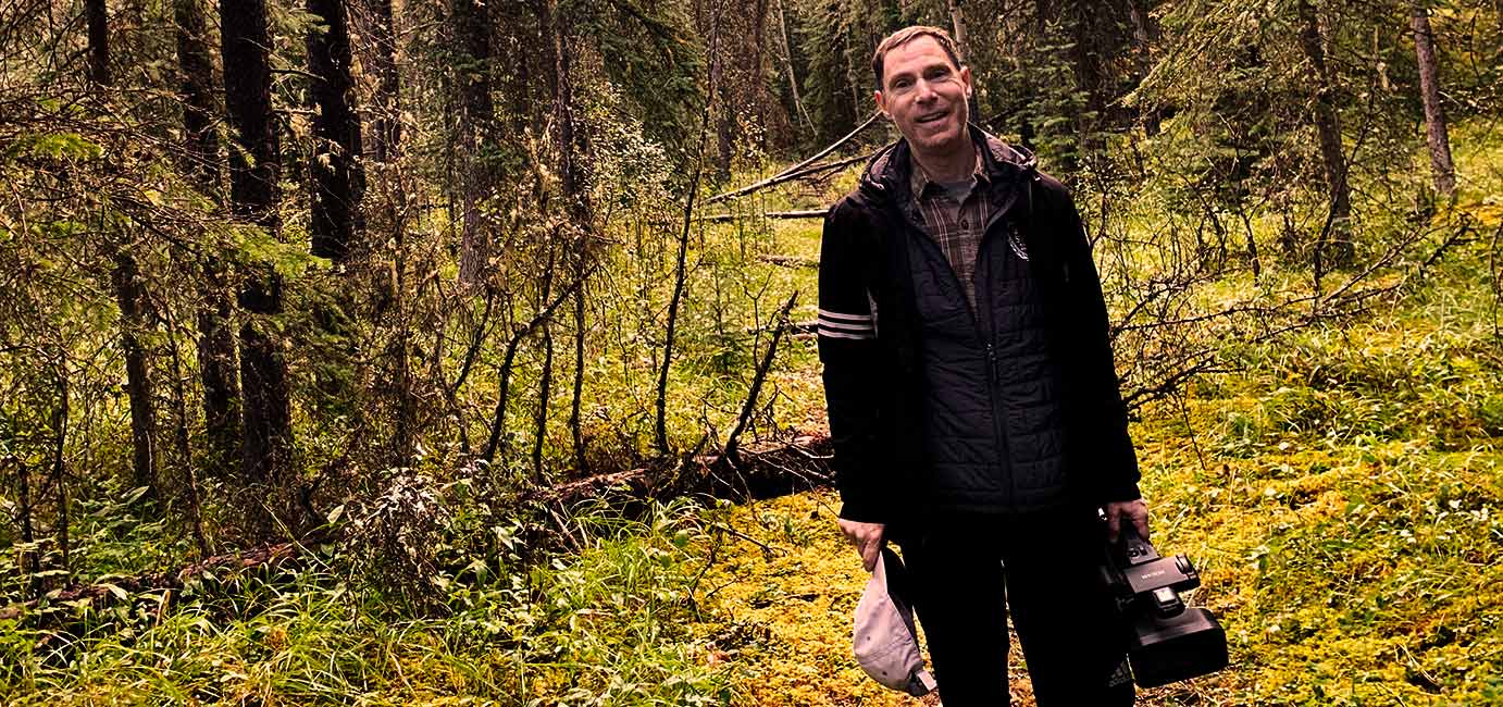 Filmmaker Michael Zelniker on location
