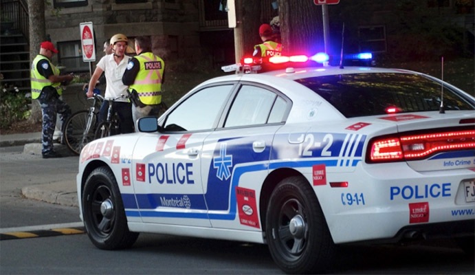 Montreal police cruiser 