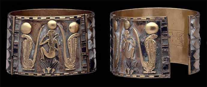 Bracelets de Nimlot, 22e dynastie, règne de Sheshonq 1er, vers 940 av. J.-C., EA 14594 et 14595. © The Trustees of the British Museum – WestmountMag.ca