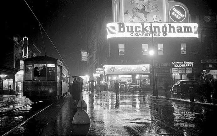 Montreal portion of Ste. Catherine St., 1937