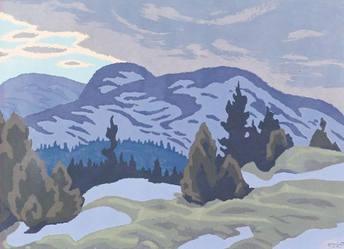 Mountain painting by Edwin Holgate