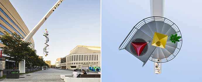 Notre ADN, de Patrick Bérubé sur la promenade des Artistes dans le Quartier des spectacles. © Ulysse Lemerise/OSA – WestmountMag.ca