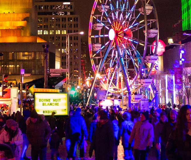 Montréal en Lumière Nuit Blanche
