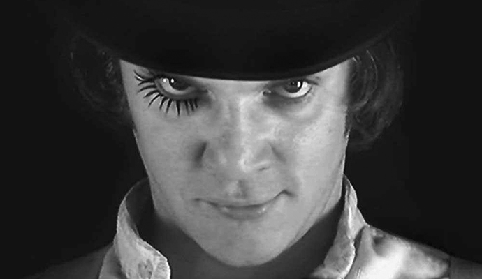 Malcolm McDowell • Orange Mecanique, de Stanley Kubrick