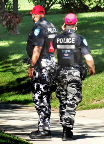 Police on park patrol 