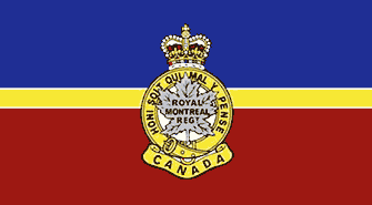 Camp flag of the Royal Montreal Regiment - WestmountMag.ca
