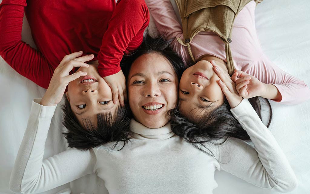 single mom with kids