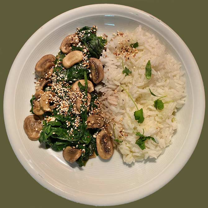 Spinach Mushroom Sauté