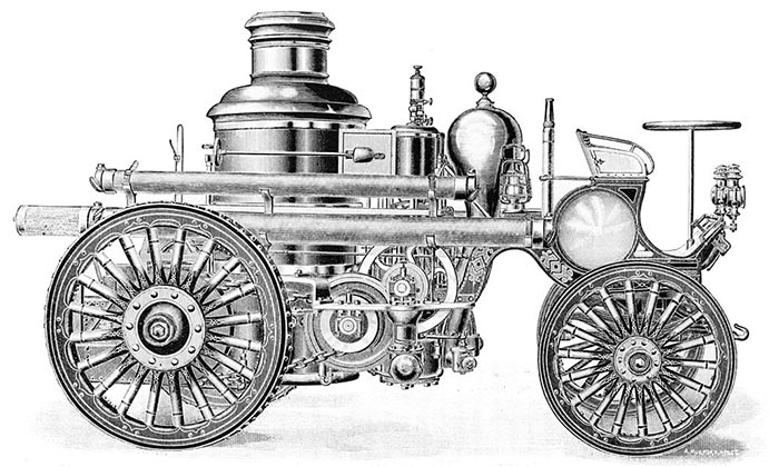 late 1880s steam fire engine