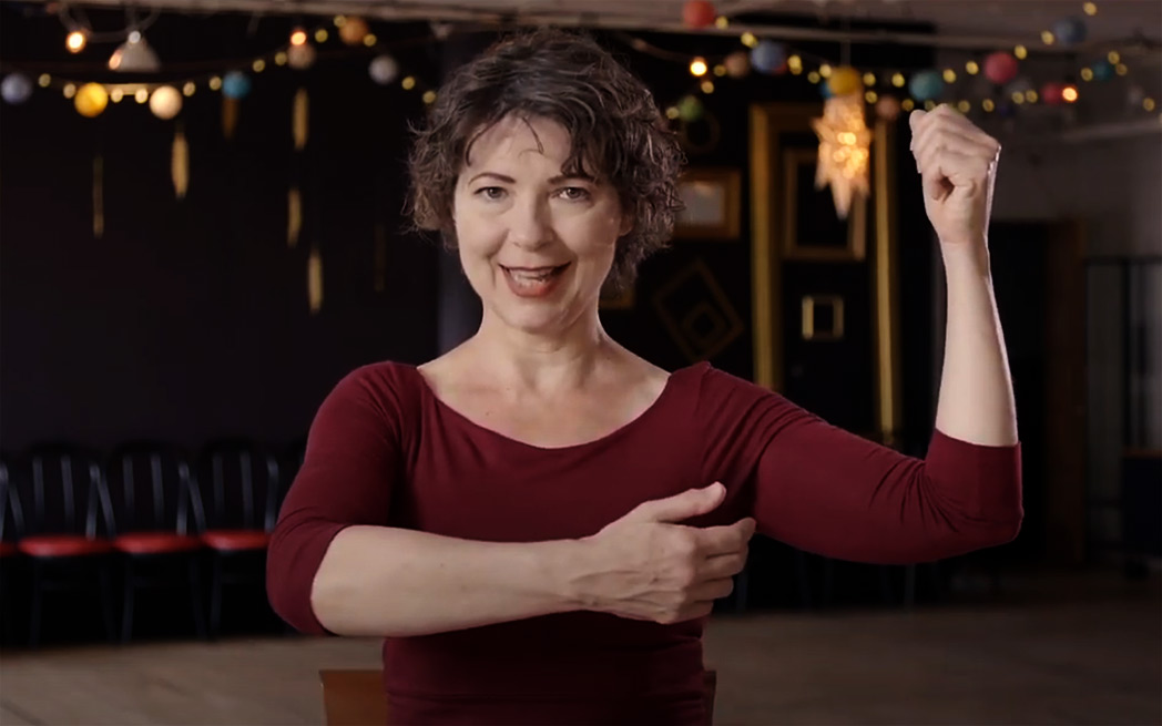 Tango dancing with Mireille