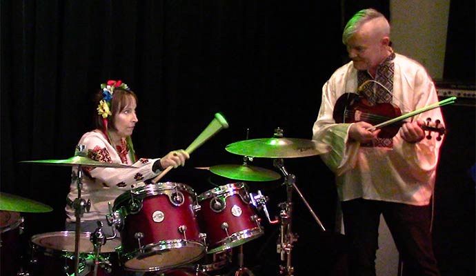 The Nawrockis in performance