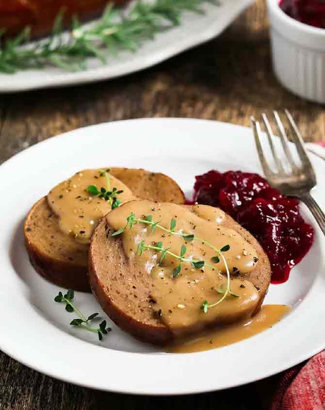 vegan festive roast from Gusta Foods