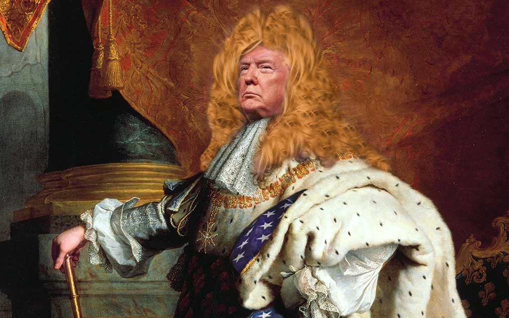 Trump as King - Illustration: Andrew Burlone – WestmountMag.ca
