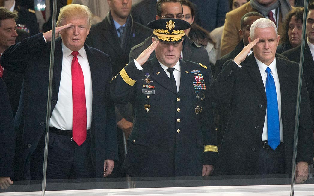 Donald Trump Mark Milley Mike Pence