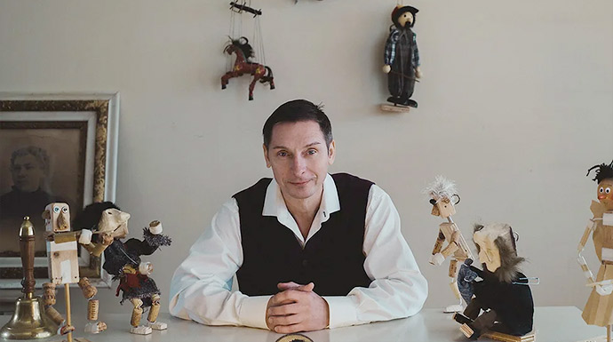 Joseph Shragge et les marionnettes de Vertip