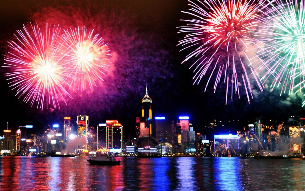 Hong Kong New Year fireworks display