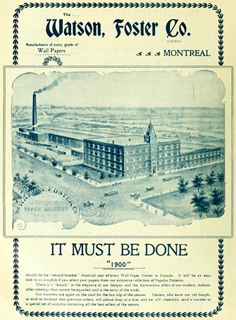 Watson, Foster & Company advertisement 