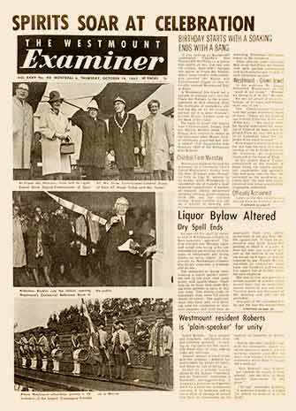 Westmount Examiner Centennial Day - WestmountMag.ca