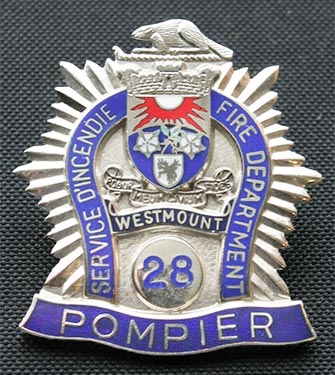 Westmount Fire Department badge