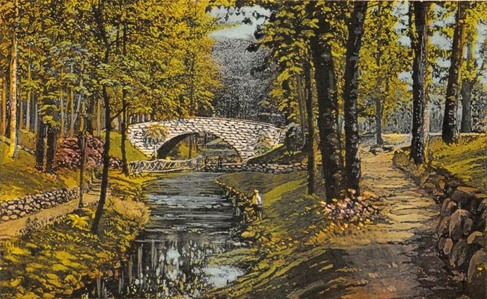 Westmount park postcard