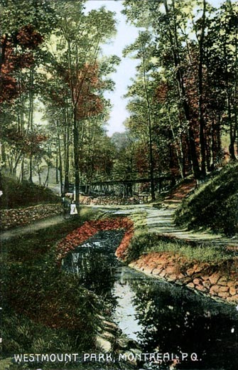 Westmount park postcard