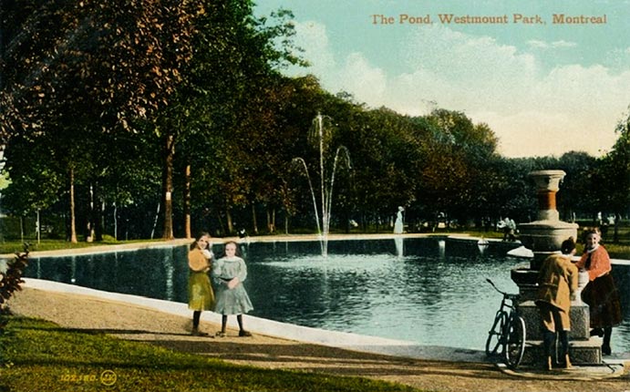 Westmount park postcard