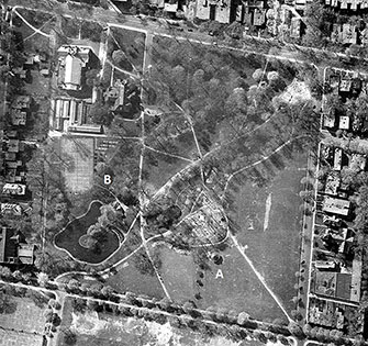 Westmount Park aerial view (1947)