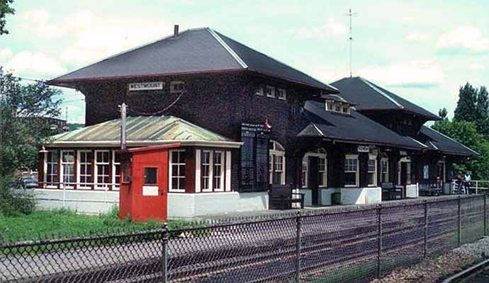 Westmount train station, 1979